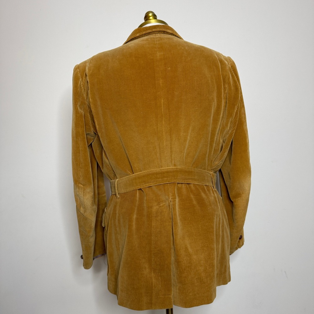 Norfolk 70s Vintage Alfred of New‎ York Corduroy Belted Blazer Jacket Spain - Picture 4 of 11
